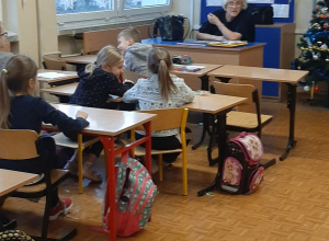 Gość w świetlicy / Spotkanie z historią - 3b Gość w świetlicy / Spotkanie z historią - 3b