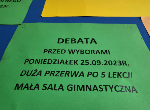 Wybory przewodniczącego samorządu uczniowskiego