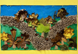 Zdjęcie skończonej pracy - Park w barwach jesieni.