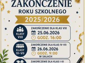 Uroczyste zakończenie roku szkolnego 2025/2026