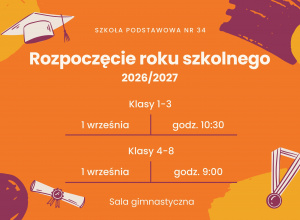 Rozpoczęcie roku szkolnego 2026/2027